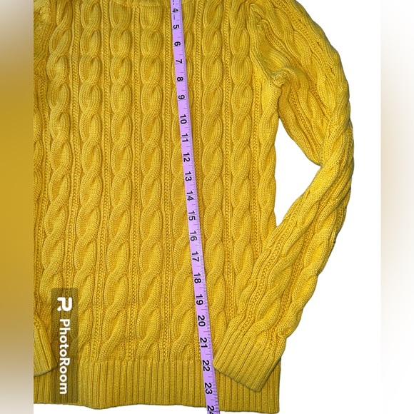 LANDS’ END Cable Knit Sweater | 100% cotton | Size S - Picture 5 of 6